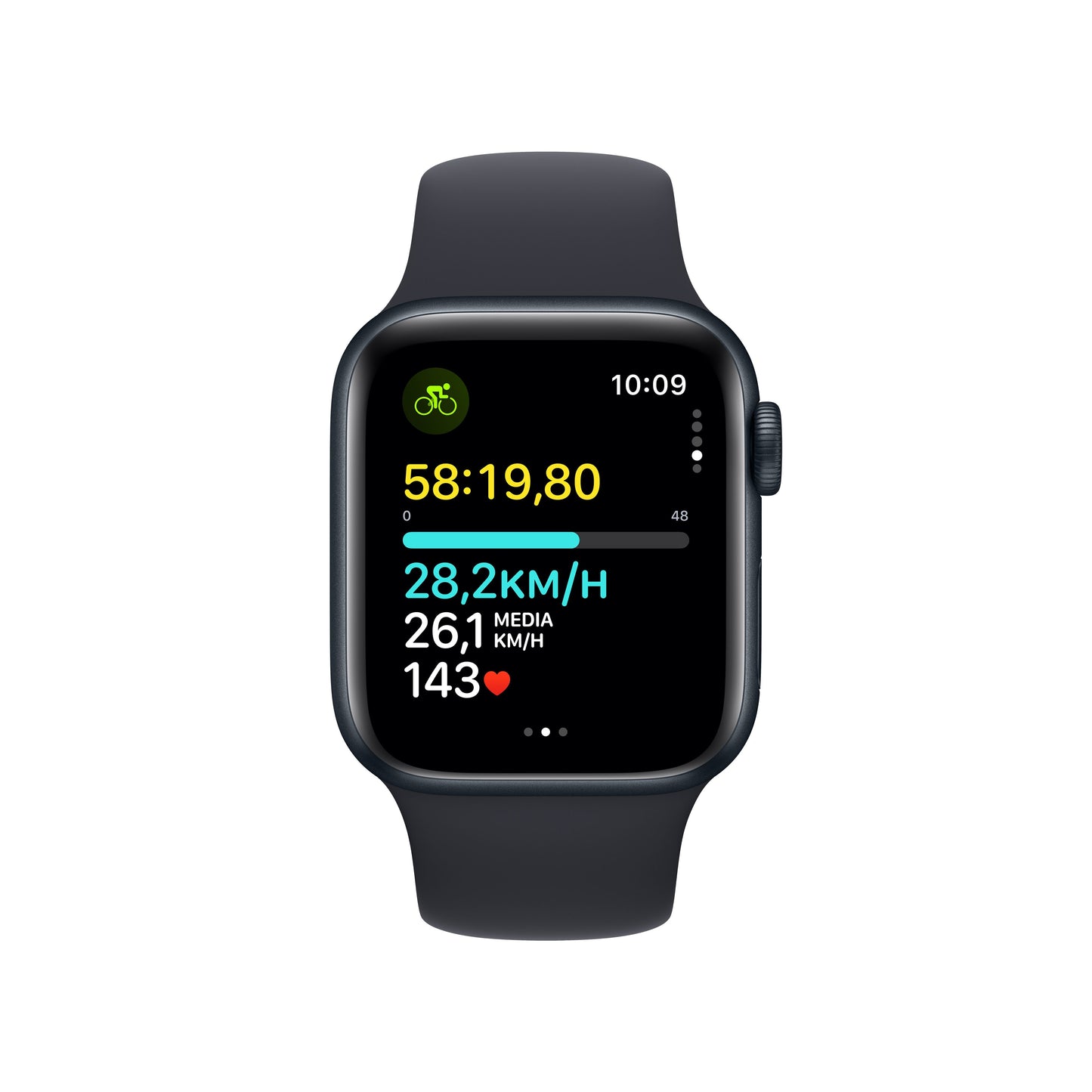 Apple Watch SE OLED 40 mm Digitale 324 x 394 Pixel Touch screen 4G Nero Wi-Fi GPS (satellitare)