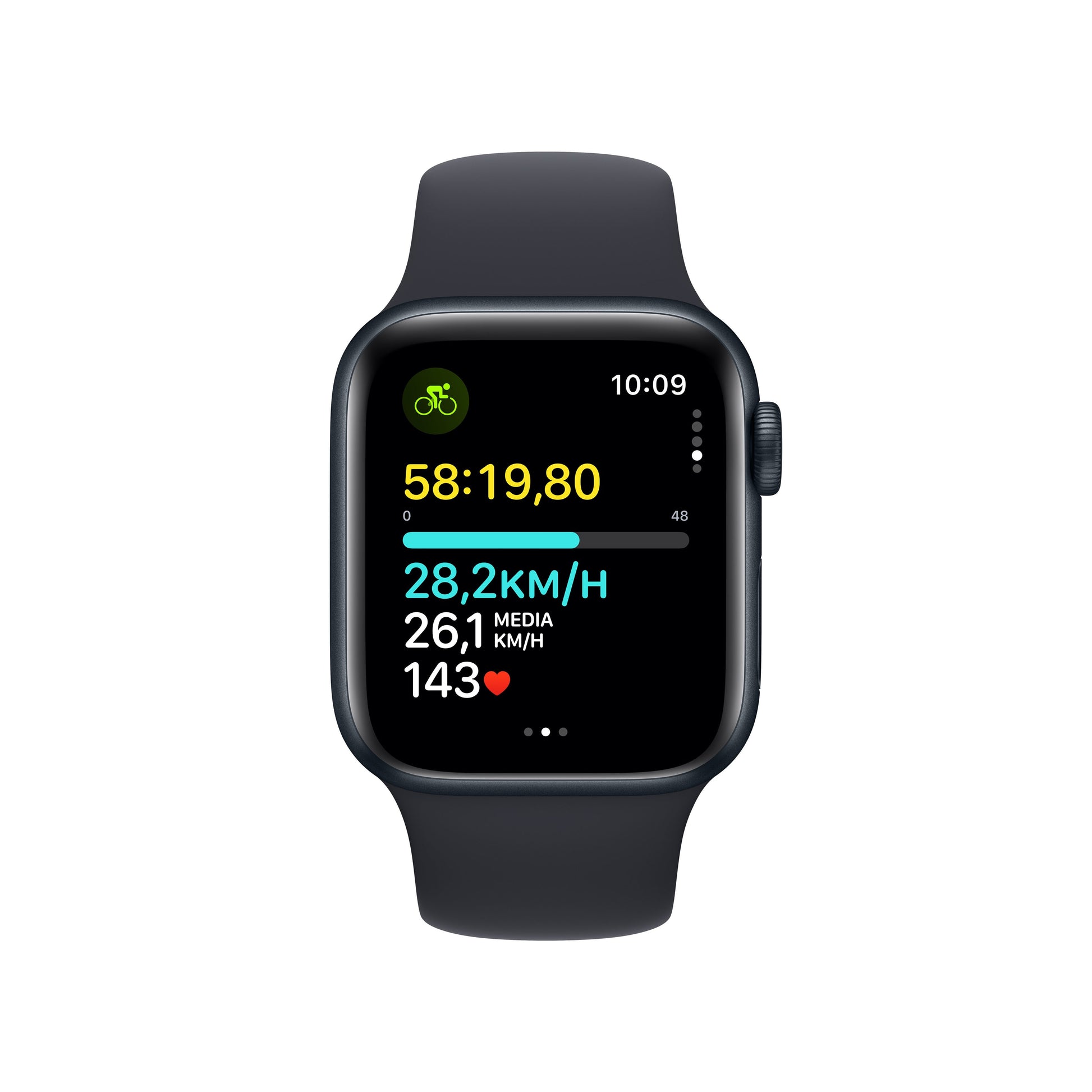 Apple Watch SE OLED 40 mm Digitale 324 x 394 Pixel Touch screen 4G Nero Wi-Fi GPS (satellitare)