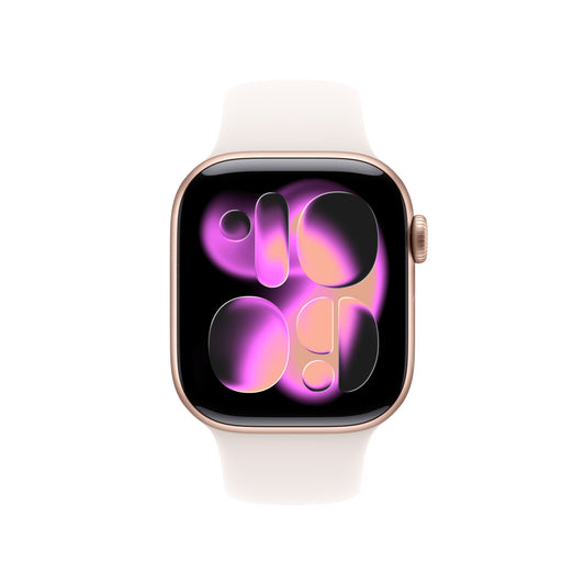 Apple Watch Series 11 GPS 42mm Cassa Alluminio Oro Rosa con Band Rosa Fard - M/L