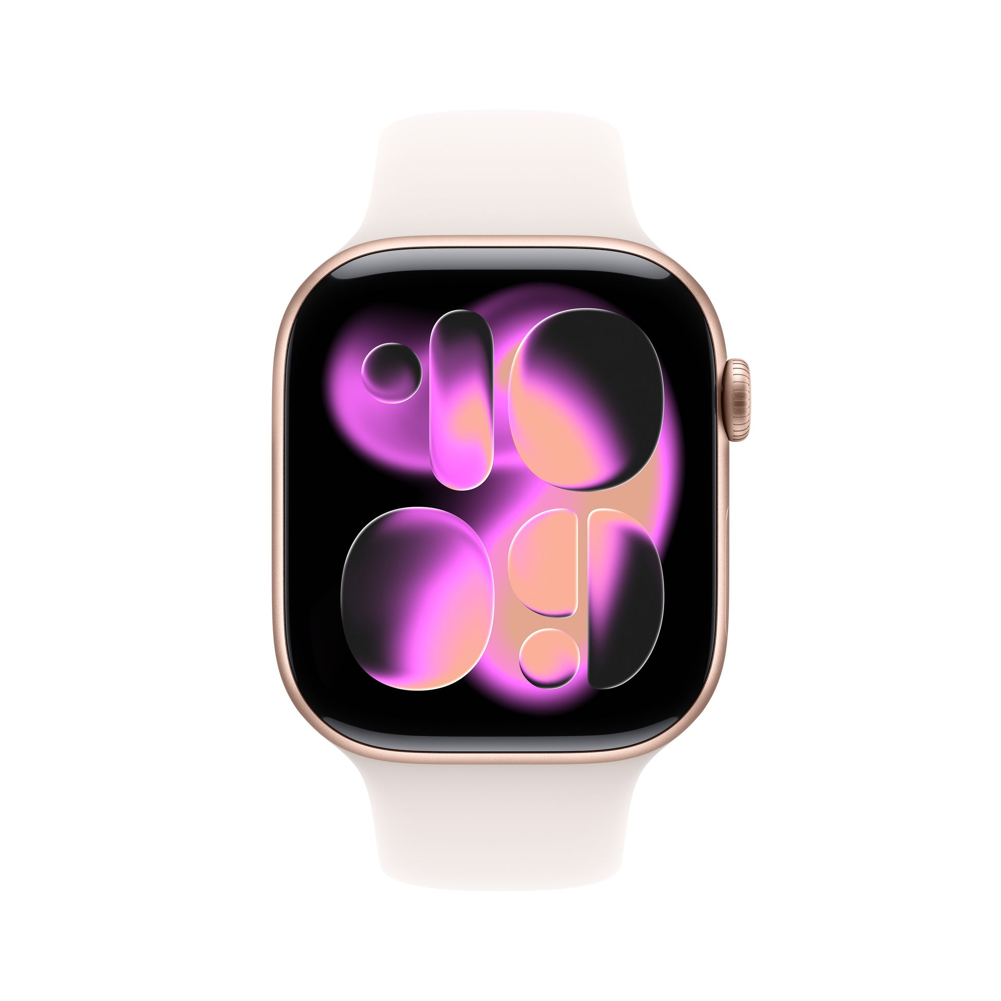 Apple Watch Series 11 GPS 46mm Cassa Alluminio Oro Rosa con Band Rosa Fard - M/L