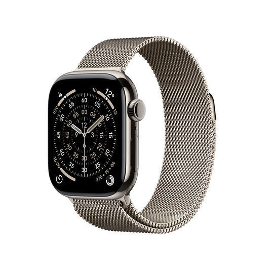 Apple Watch Series 11 GPS + Cellular 42mm Cassa Titanio con Loop in maglia Milanese