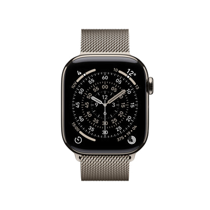 Apple Watch Series 11 GPS + Cellular 42mm Cassa Titanio con Loop in maglia Milanese