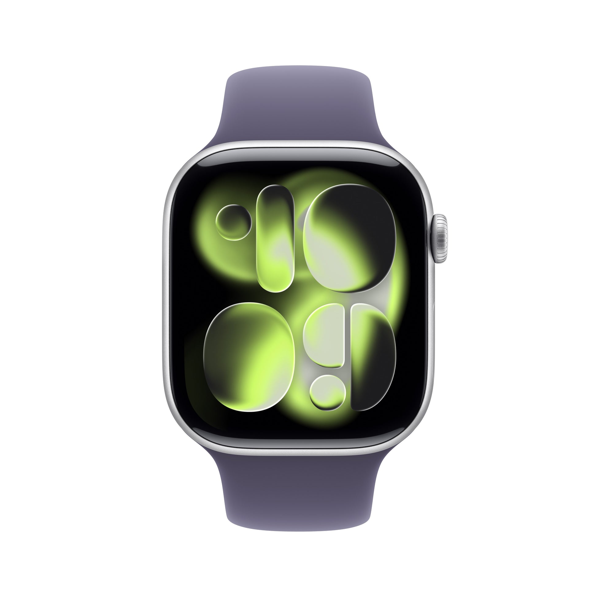 Apple Watch Series 11 GPS + Cellular 46mm Cassa Alluminio Argento con Sport Band Viola Nebbia - M/L