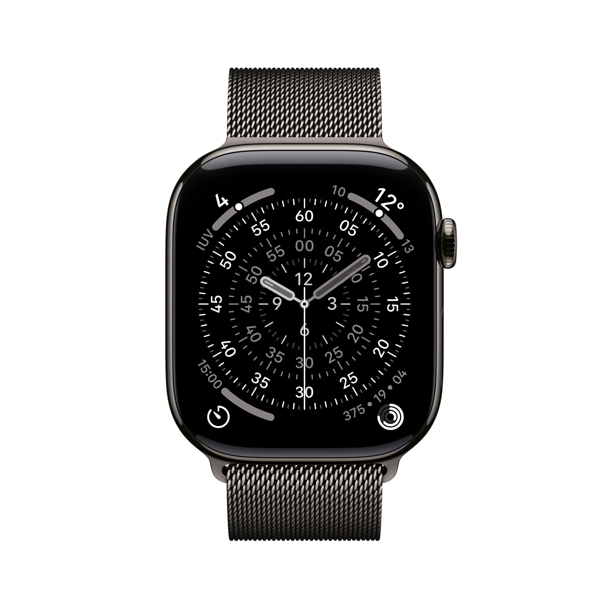 Apple Watch Series 11 GPS + Cellular 46mm Cassa Titanio Ardesia con Loop Milanese Ardesia - M/L