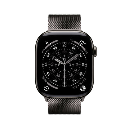 Apple Watch Series 11 GPS + Cellular 46mm Cassa Titanio Ardesia con Loop Milanese Ardesia - M/L