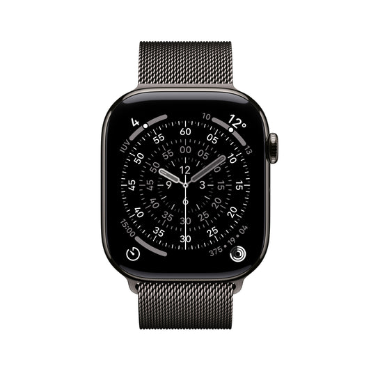 Apple Watch Series 11 GPS + Cellular 46mm Cassa Titanio Ardesia con Loop Milanese Ardesia - M/L