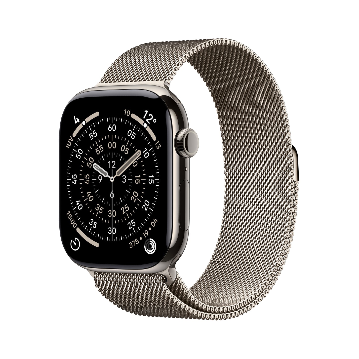 Apple Watch Series 11 GPS + Cellular 46mm Cassa Titanio con Loop Milanese Naturale M/L