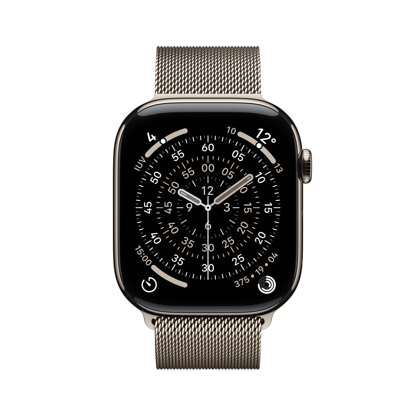 Apple Watch Series 11 GPS + Cellular 46mm Cassa Titanio con Loop Milanese Naturale M/L
