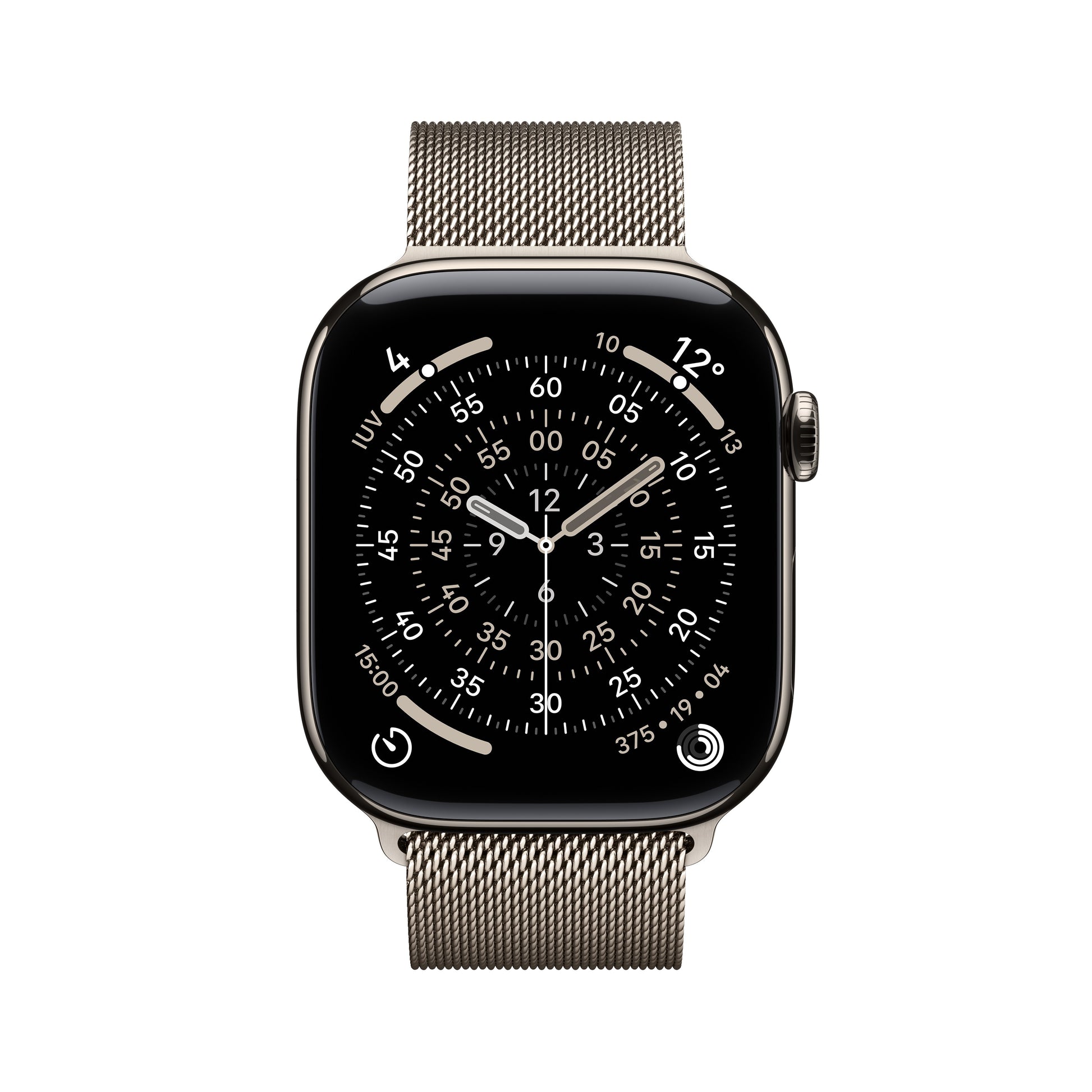 Apple Watch Series 11 GPS + Cellular 46mm Cassa Titanio con Loop Milanese Naturale M/L