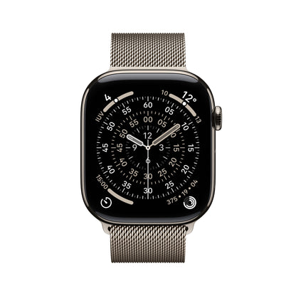 Apple Watch Series 11 GPS + Cellular 46mm Cassa Titanio con Loop Milanese Naturale M/L