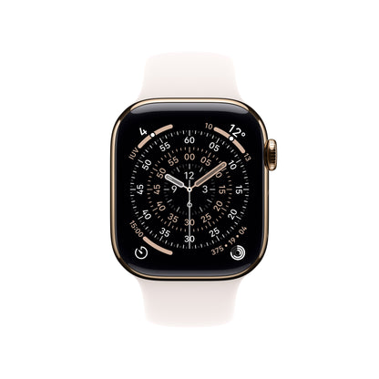 Apple Watch Series 11 GPS + Cellular 46mm Cassa Titanio Oro con Band Rosa Fard - M/L
