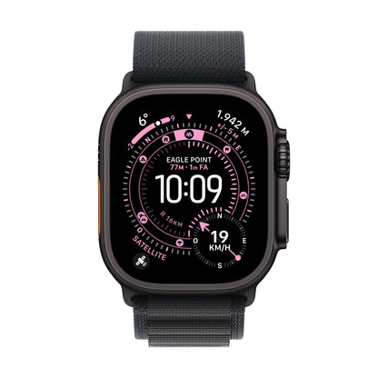 Apple Watch Ultra 3 GPS + Cellular 49mm Cassa Titanio Nero con Alpine Loop Nero- Small
