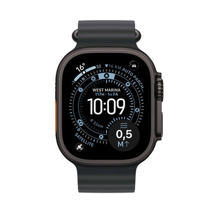 Apple Watch Ultra 3 GPS + Cellular 49mm Cassa Titanio Nero con Band Ocean Nero