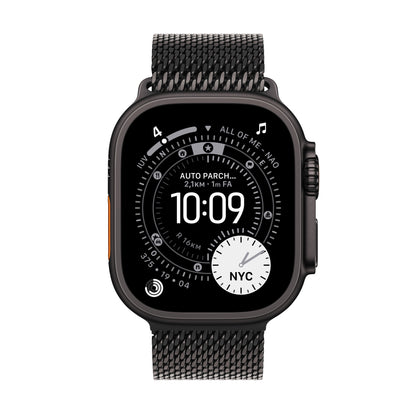 Apple Watch Ultra 3 GPS + Cellular 49mm Cassa Titanio Nero con Loop in maglia Milanese Titanio Nero - Large