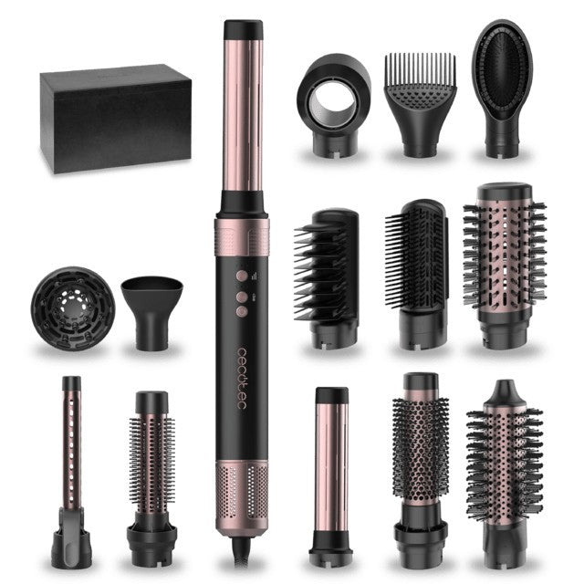 Cecotec Bamba CeramicCare 14in1 AirGlam Kit per lo styling dei capelli Nero 1400 W 1,8 m