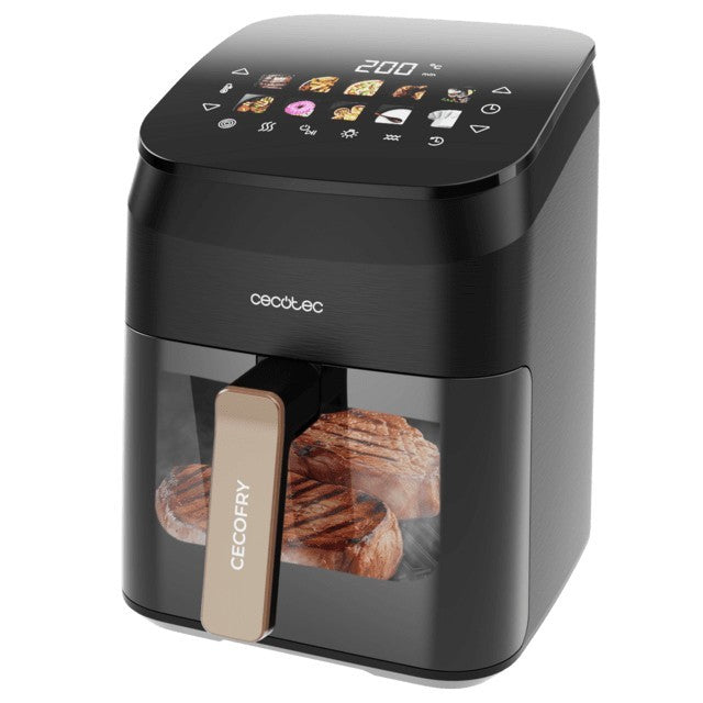 Cecotec Cecofry&Grill Smokin' 4500 Singolo 4,5 L 1900 W Friggitrice ad aria calda Nero, Marrone