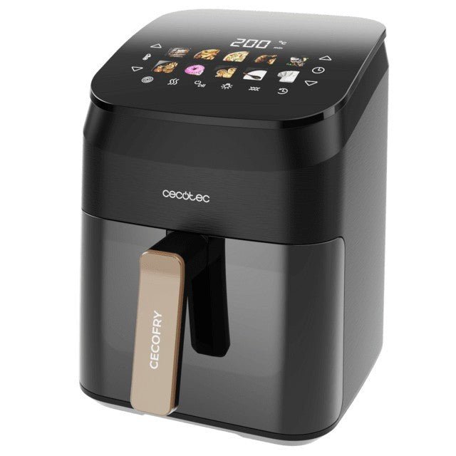 Cecotec Cecofry&Grill Smokin' 4500 Singolo 4,5 L 1900 W Friggitrice ad aria calda Nero, Marrone