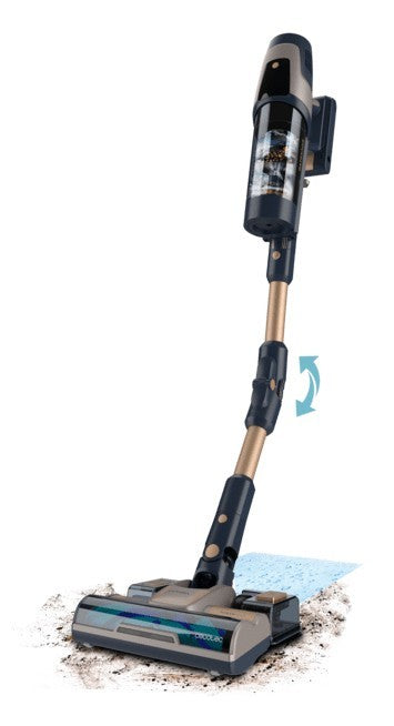 Cecotec Conga Rockstar 11500 Odyssey Station Connected IA Aspirapolvere a bastone 2 in 1 Batteria Secco HEPA Senza sacchetto