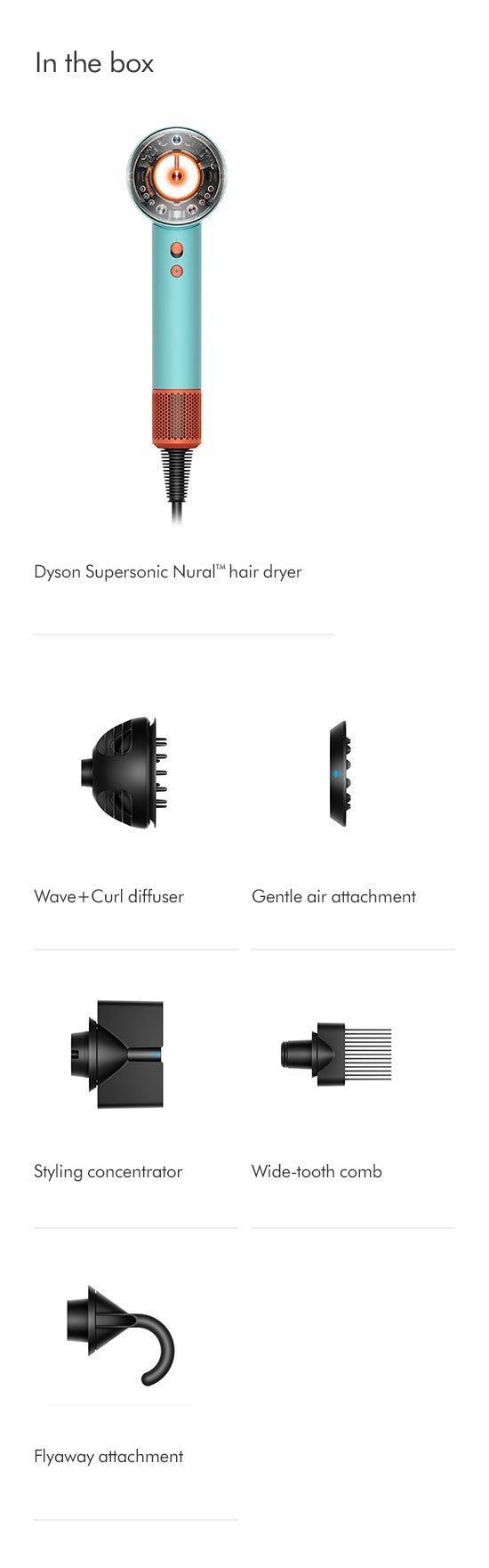 Dyson Asciugacapelli Supersonic Nural™capelli ricci o molto ricci -