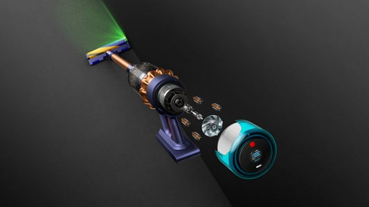 Dyson Gen5detect Batteria Secco HEPA Senza sacchetto Blu, Rame