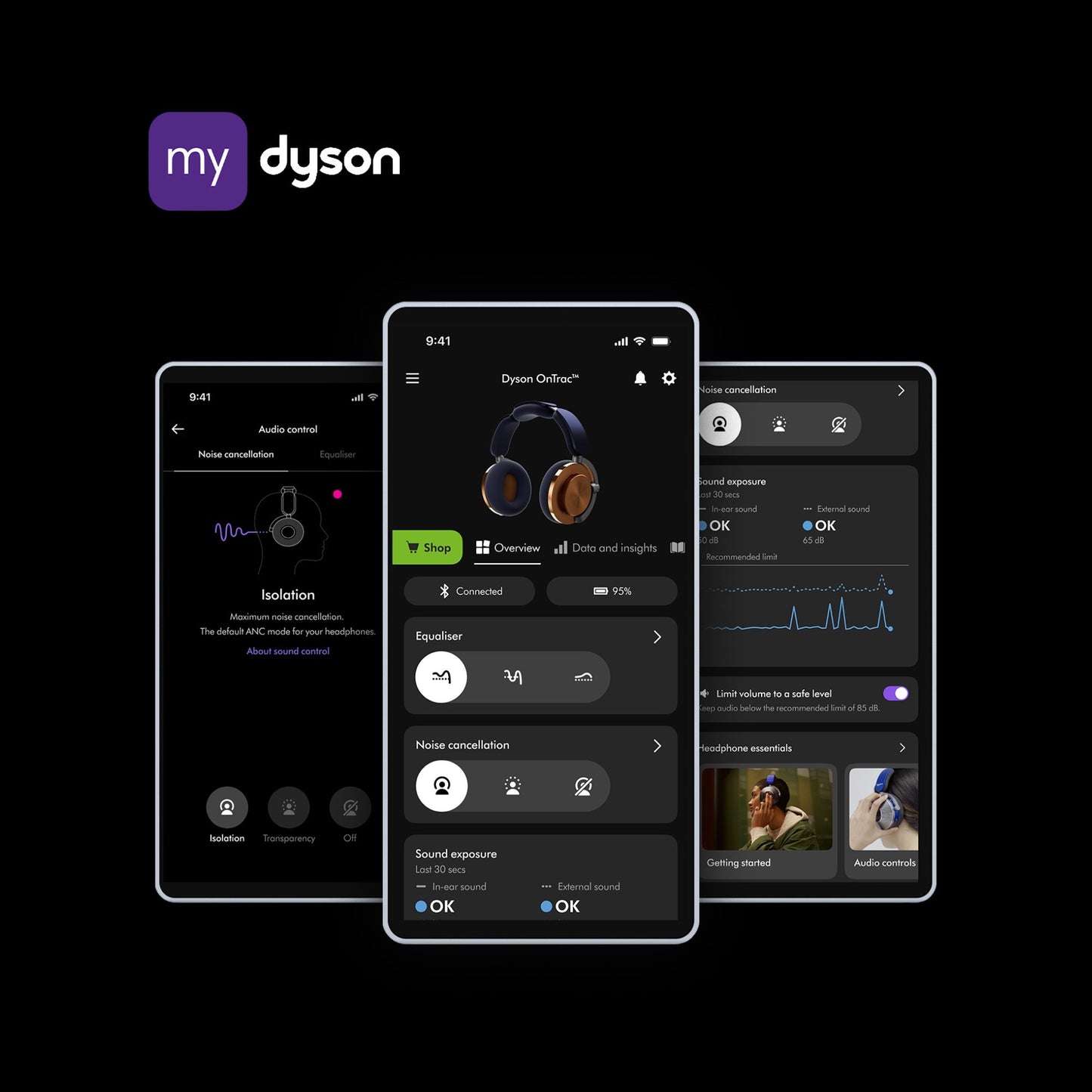 Dyson OnTrac Auricolare Wireless A Padiglione Musica e Chiamate USB tipo-C Bluetooth Alluminio