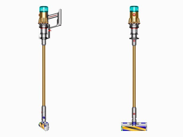 Dyson V12 Detect Slim Absolute Aspirapolvere a bastone 2 in 1 Batteria Secco HEPA Senza sacchetto Oro