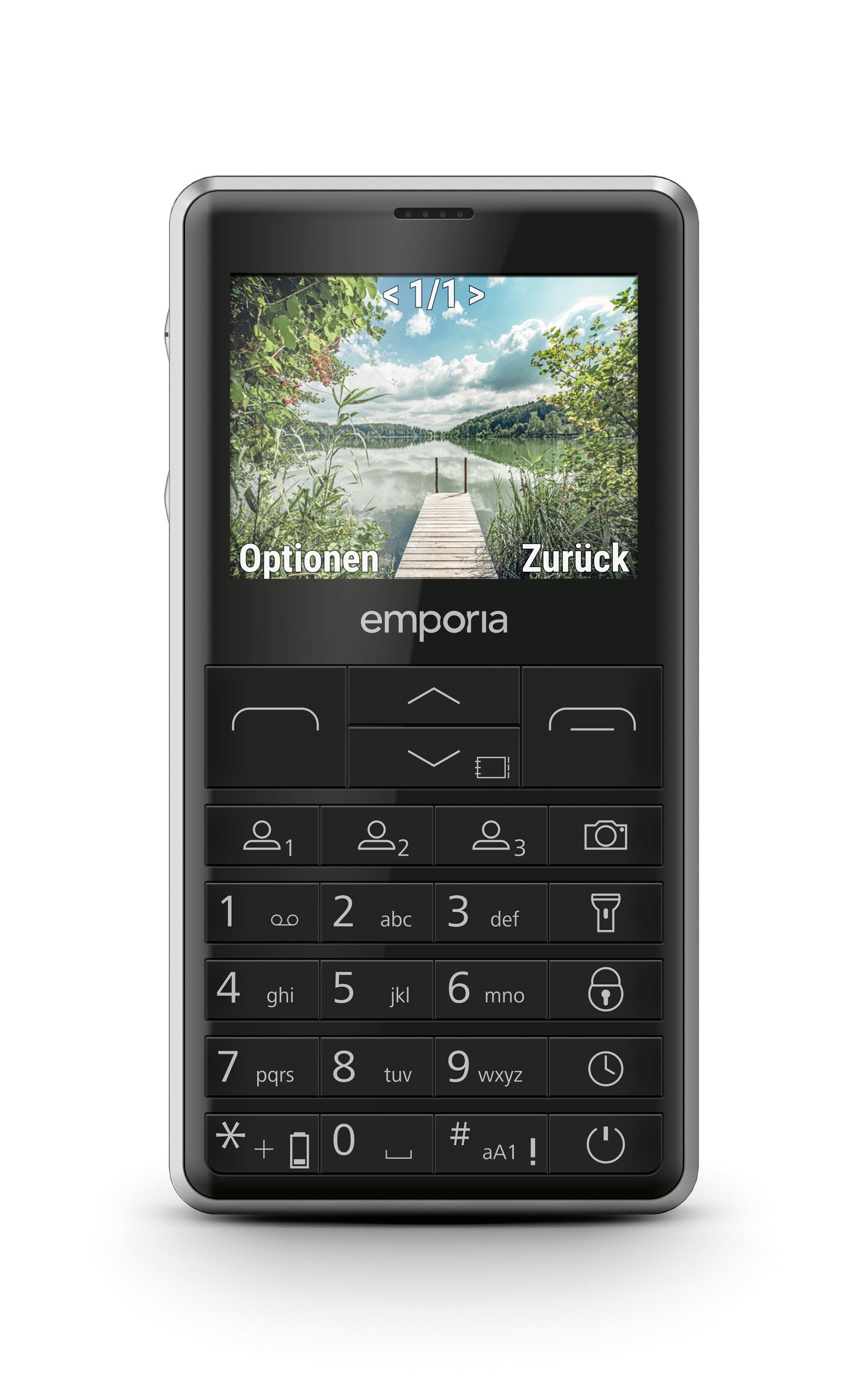 Emporia emporiaPRIME-LTE 5,87 cm (2.31") 107 g Nero Telefono per anziani