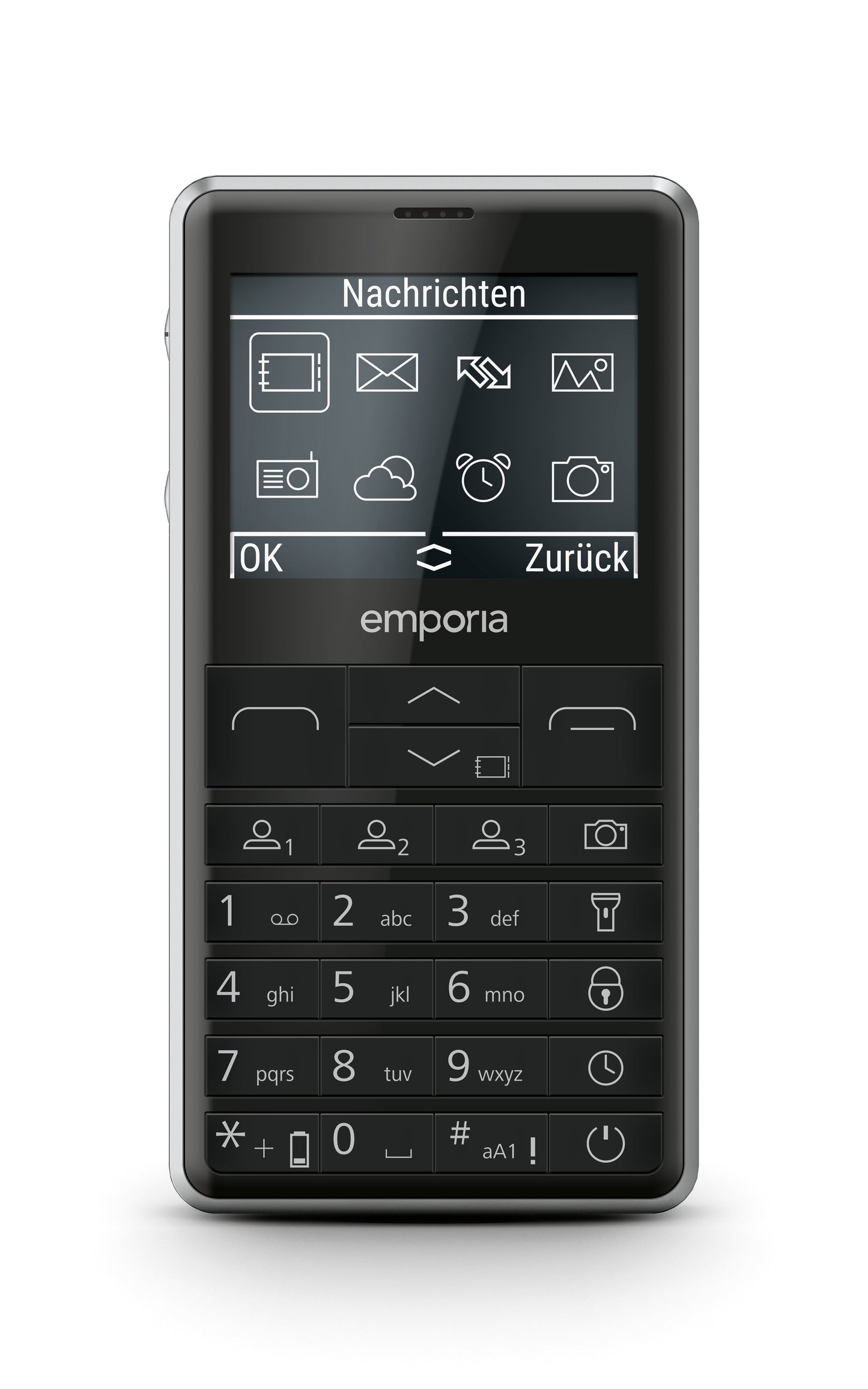 Emporia emporiaPRIME-LTE 5,87 cm (2.31") 107 g Nero Telefono per anziani