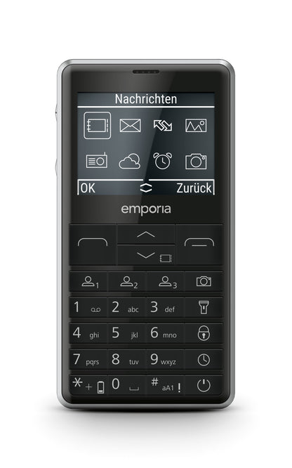 Emporia emporiaPRIME-LTE 5,87 cm (2.31") 107 g Nero Telefono per anziani