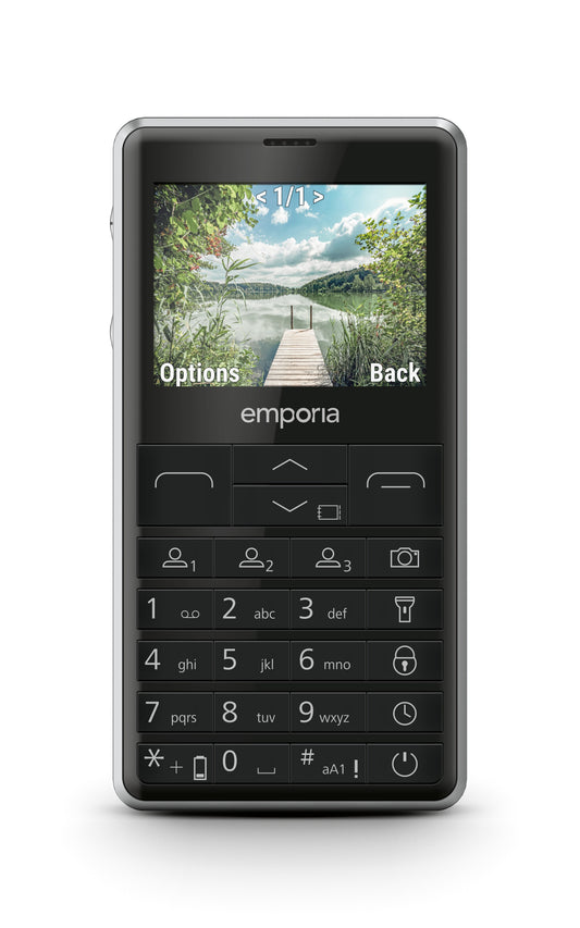 Emporia emporiaPRIME-LTE 5,87 cm (2.31") 107 g Nero Telefono per anziani