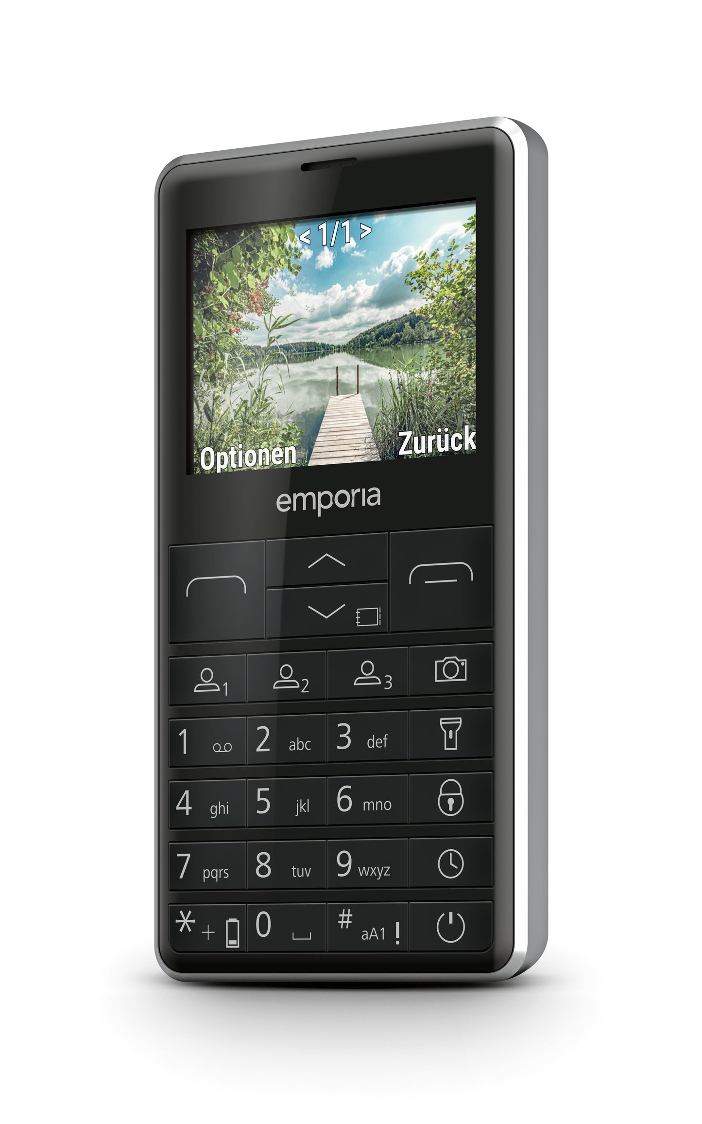 Emporia emporiaPRIME-LTE 5,87 cm (2.31") 107 g Nero Telefono per anziani