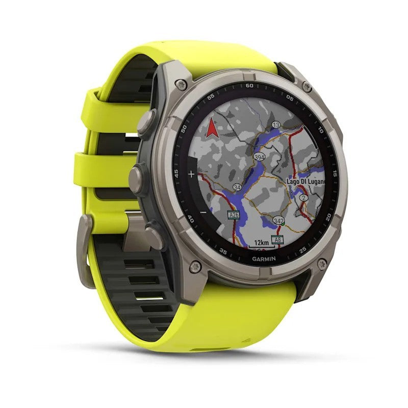 Garmin fenix 8 3,56 cm (1.4") 51 mm Digitale 280 x 280 Pixel Touch screen Titanio Wi-Fi GPS (satellitare)