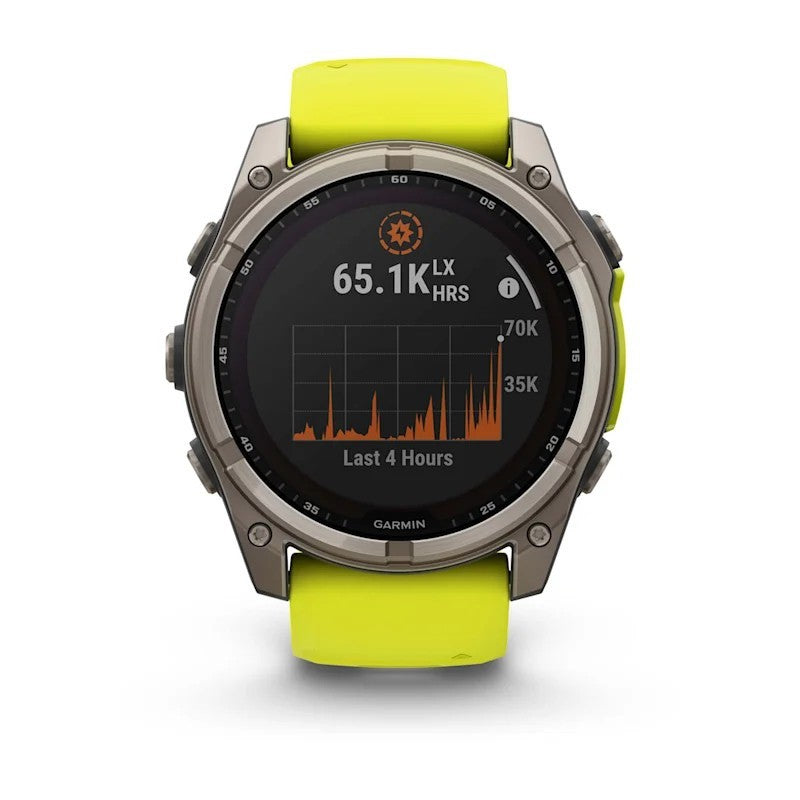 Garmin fenix 8 3,56 cm (1.4") 51 mm Digitale 280 x 280 Pixel Touch screen Titanio Wi-Fi GPS (satellitare)