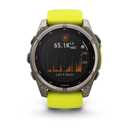 Garmin fenix 8 3,56 cm (1.4") 51 mm Digitale 280 x 280 Pixel Touch screen Titanio Wi-Fi GPS (satellitare)