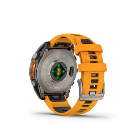 Garmin fenix 8 3,56 cm (1.4") AMOLED 47 mm Digitale 454 x 454 Pixel Touch screen Grafite Wi-Fi GPS (satellitare)