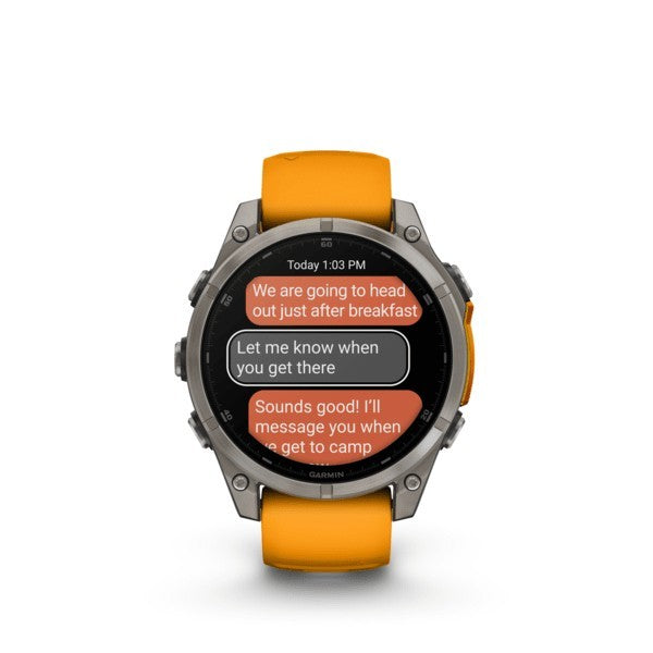 Garmin fenix 8 3,56 cm (1.4") AMOLED 47 mm Digitale 454 x 454 Pixel Touch screen Grafite Wi-Fi GPS (satellitare)
