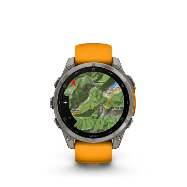 Garmin fenix 8 3,56 cm (1.4") AMOLED 47 mm Digitale 454 x 454 Pixel Touch screen Grafite Wi-Fi GPS (satellitare)