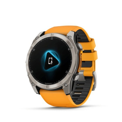 Garmin Fenix 8 3,56 cm (1.4") AMOLED 51 mm Digitale 454 x 454 Pixel Touch screen Titanio Wi-Fi GPS (satellitare)