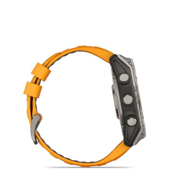 Garmin Fenix 8 3,56 cm (1.4") AMOLED 51 mm Digitale 454 x 454 Pixel Touch screen Titanio Wi-Fi GPS (satellitare)