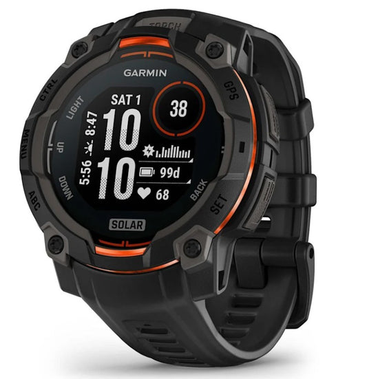 Garmin Instinct 3 Solar 2,29 cm (0.9") MIP 45 mm Digitale 176 x 176 Pixel Touch screen Nero GPS (satellitare)