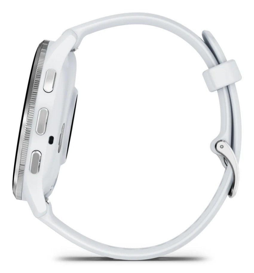 Garmin Venu 3 3,56 cm (1.4") AMOLED 45 mm Digitale 454 x 454 Pixel Touch screen Argento, Bianco Wi-Fi GPS (satellitare)