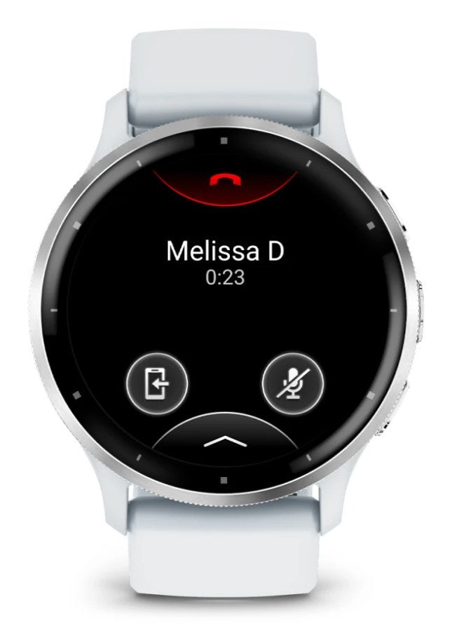 Garmin Venu 3 3,56 cm (1.4") AMOLED 45 mm Digitale 454 x 454 Pixel Touch screen Argento, Bianco Wi-Fi GPS (satellitare)