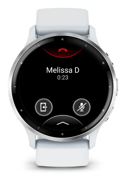 Garmin Venu 3 3,56 cm (1.4") AMOLED 45 mm Digitale 454 x 454 Pixel Touch screen Argento, Bianco Wi-Fi GPS (satellitare)