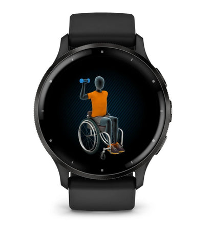 Garmin Venu 3 3,56 cm (1.4") AMOLED 45 mm Digitale 454 x 454 Pixel Touch screen Nero Wi-Fi GPS (satellitare)