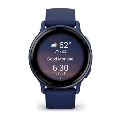 Garmin Vivoactive 5 3,05 cm (1.2") AMOLED 42 mm Digitale 390 x 390 Pixel Touch screen Blu Wi-Fi GPS (satellitare)