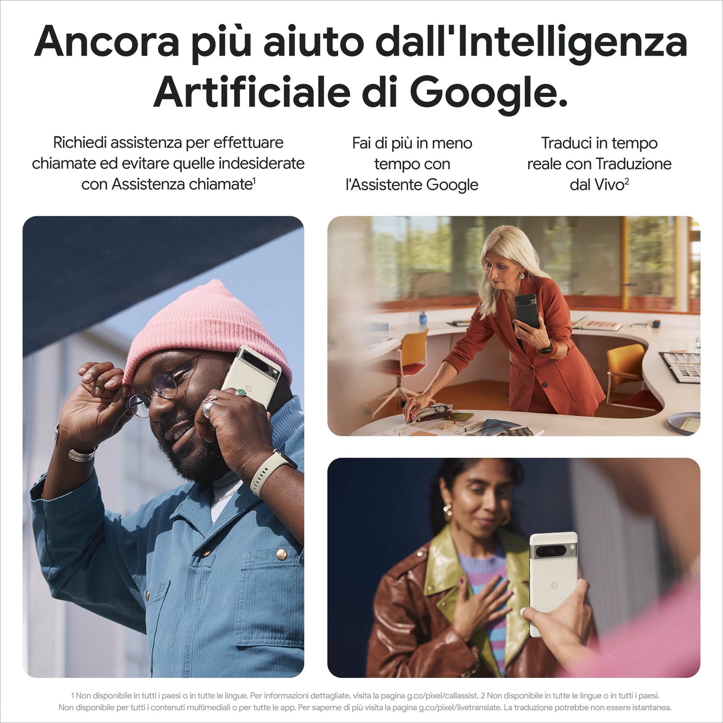 Google Pixel 8 Pro - Smartphone Android sbloccato con teleobiettivo, batteria con 24 ore di autonomia e display Super Actua -