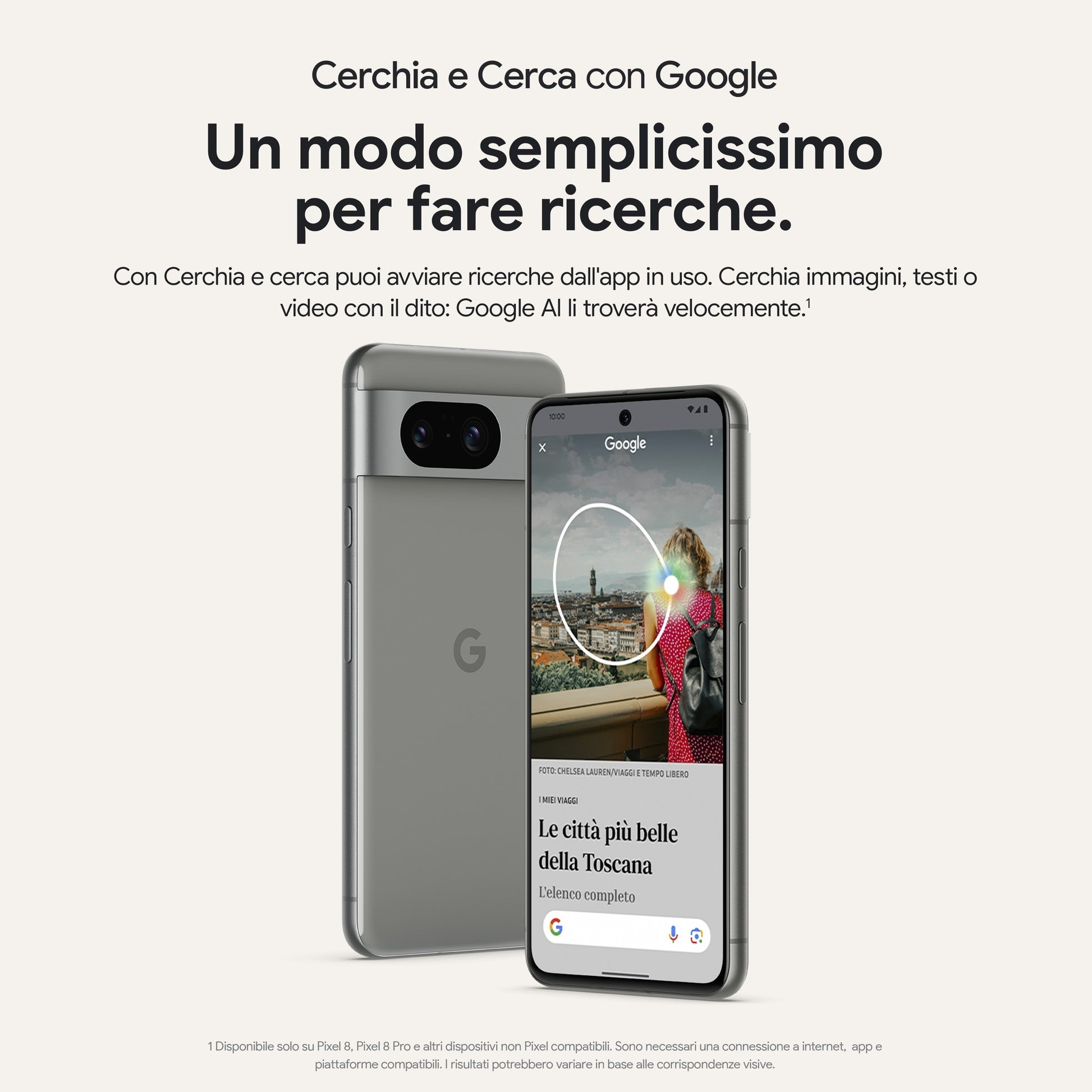 Google Pixel 8 : smartphone Android sbloccato con fotocamera avanzata, batteria con 24 ore di autonomia e sicurezza efficace –