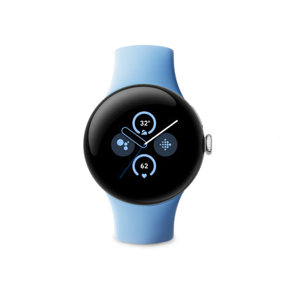 Google Pixel Watch 2 AMOLED 41 mm Digitale Touch screen 4G Argento Wi-Fi GPS (satellitare)