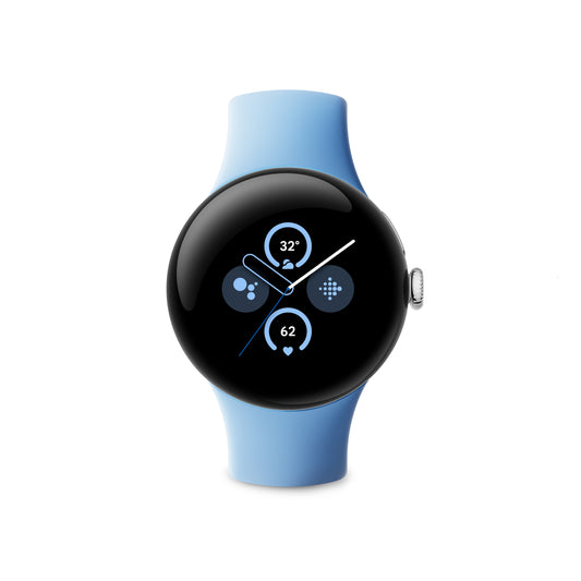 Google Pixel Watch 2 AMOLED 41 mm Digitale Touch screen 4G Argento Wi-Fi GPS (satellitare)