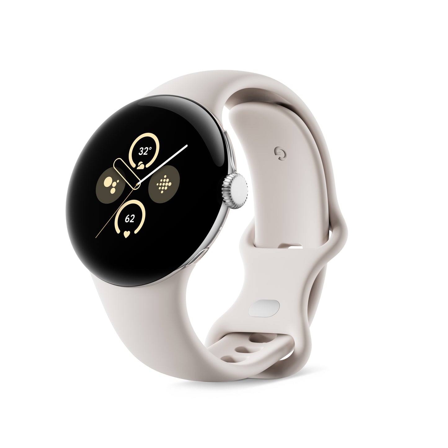 Google Pixel Watch 2 AMOLED 41 mm Digitale Touch screen Argento Wi-Fi GPS (satellitare)